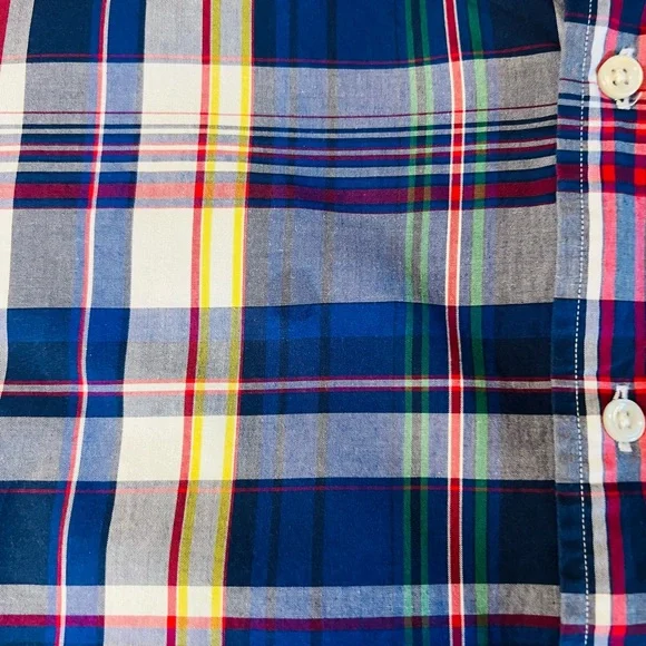 Ralph Lauren Blue Label Men's Blue and Green Plaid Button Down Shirt Size 3XB - Picture 11 of 11